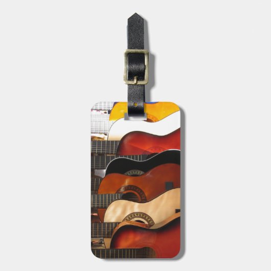 gitaren bagagelabel (Voorkant verticaal)