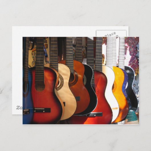 gitaren briefkaart (Voorkant / Achterkant)