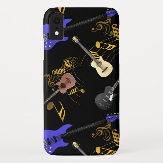 gitaren en muziek Case-Mate iPhone case (Achterkant)