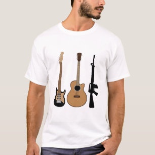 gitaren en riemen t-shirt