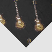 gitaren op zwart papier (Detail)