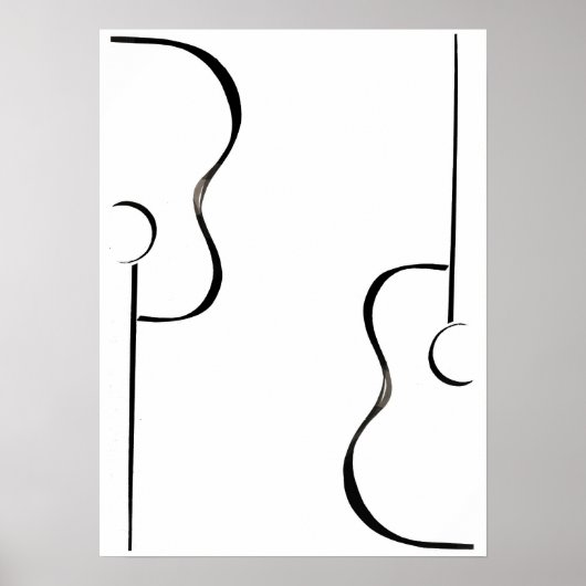 gitaren poster (Voorkant)