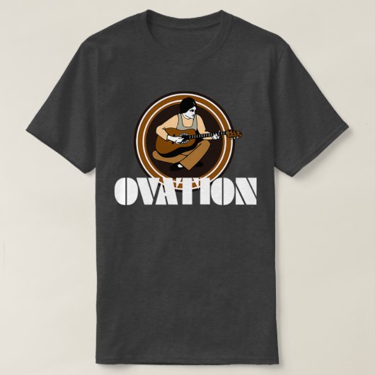 gitaren String Fling White T-shirt (Design voorkant)