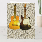 gitaren voor muziekliefhebbers kaart (Achterkant)