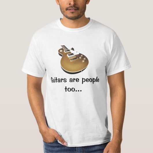 gitaren zijn mensen t-shirt (Voorkant)