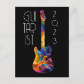 GITARIST 2023 KLEURRIJKE GITAARBAND CADO BRIEFKAART (Voorkant)