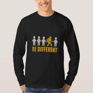 gitarist Be Different Musician Rock'n Roll Guitar T-shirt