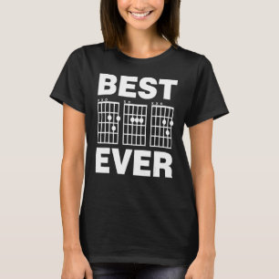 Gitarist beste vader ooit gitaar akkoorden t-shirt