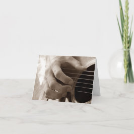 Gitarist blanco kaart