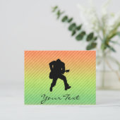 gitarist briefkaart (Staand voorkant)
