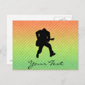 gitarist briefkaart (Voorkant / Achterkant)