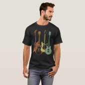 gitarist Colorful Musical Instruars T-shirt (Voorkant volledig)