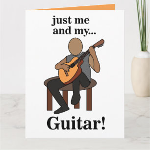 Gitarist die gitaar speelt Verjaardag Kaart
