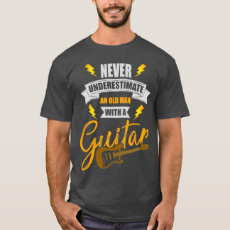 gitarist die muziekgitaar speelt t-shirt