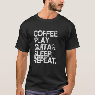 gitarist elektrisch gitaar voor koffie S T-shirt