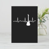 gitarist G Bedankkaart (Staand voorkant)