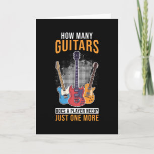Gitarist Gift Guitar Kaart