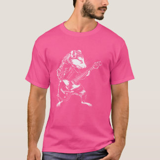 Gitarist Gitaar - Gitaarspeler Opossum Dad Mom T-shirt