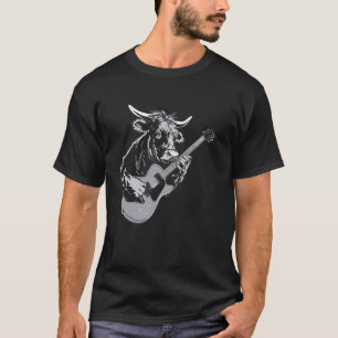 Gitarist Gitaar - Koe Boer Fokker Belgisch Blauw T-shirt