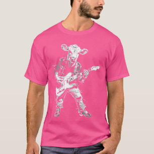 Gitarist Gitaar - Koe Boer Fokker Hereford Cat T-shirt