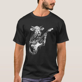 Gitarist Gitaar - Koe Boer Fokker Shorthorn Ca T-shirt