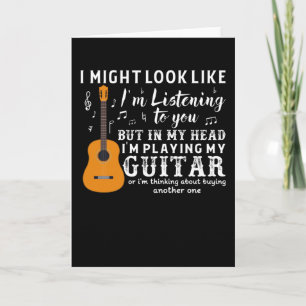 Gitarist Gitarist Speler Elektrische Grappig Gift Kaart