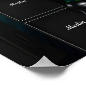 Gitarist in Flight Poster (Hoek)