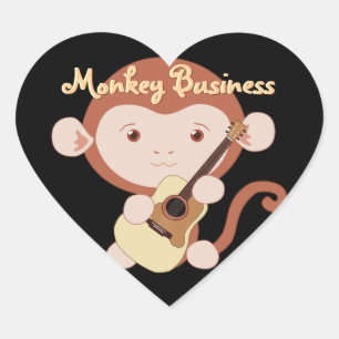 Gitarist Monkey Stickers