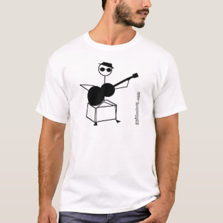 gitarist op stoel t-shirt