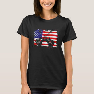  gitarist US American Flag 47 T-shirt