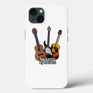 Gitarist van nature. kleurrijke gitaren iPhone 13 hoesje