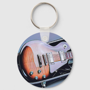 gitarist verjaardagscadeau sleutelhanger