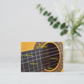 gitarist visitekaartje (Staand voorkant)