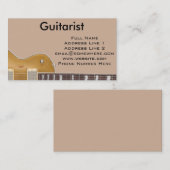 gitarist visitekaartje (Voorkant / Achterkant)