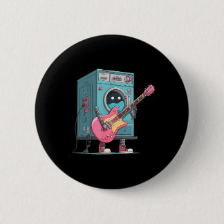 Gitarist Wasmachine Zoek naar E-Gitaar Liefhebbers Ronde Button 5,7 Cm