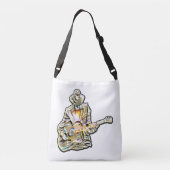 Gitarren Blues Mann - Feel it Crossbody Tas (Achterkant)