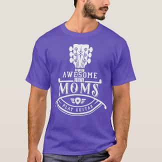 GItarrist Musician Geweldige Moms Play Guitar Neck T-shirt