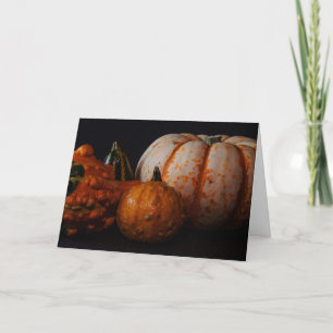Gîtes d'automne et carte de vacances citrouille