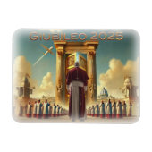 Giubileo 2025 Vaticano, souvenir viaggio, regalo. Magneet (Horizontaal)