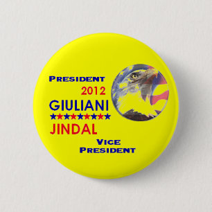 GIULIANI JINDAL 2012 Button
