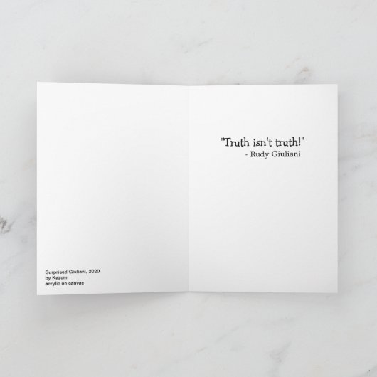 Giuliani verrast kaart (Binnen)