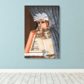 Giuseppe Arcimboldo - De Bibliothecaris Canvas Afdruk (Insitu (Houten vloer))