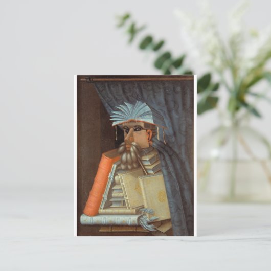 Giuseppe Arcimboldo - De Librarian Briefkaart (Staand voorkant)