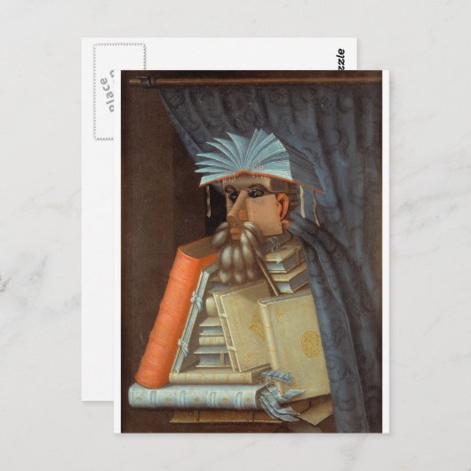 Giuseppe Arcimboldo - De Librarian Briefkaart (Voorkant / Achterkant)