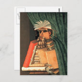 Giuseppe Arcimboldo - de Librarian Briefkaart (Voorkant / Achterkant)