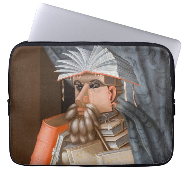 Giuseppe Arcimboldo - De Librarian Laptop Sleeve (Voorkant)