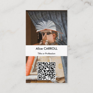 Giuseppe Arcimboldo - De Librarian - QR Code Visitekaartje