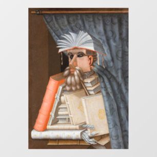 Giuseppe Arcimboldo - De Librarian Raamsticker
