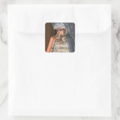 Giuseppe Arcimboldo - De Librarian Vierkante Sticker (Tas)