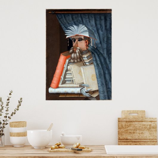 Giuseppe Arcimboldo The Librarian Poster (Keuken)
